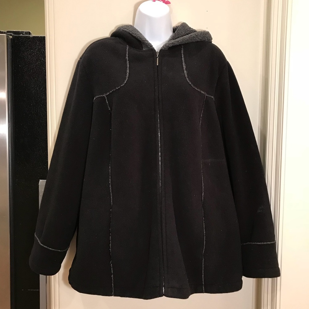 Braetan Fleece Black Jacket
